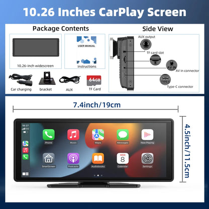 Portable Wireless CarPlay Stereo