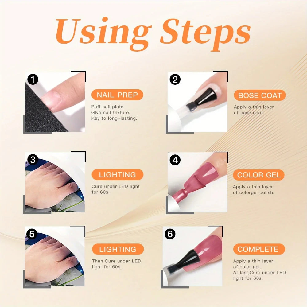 6pc Cat Eye Gel Polish Set