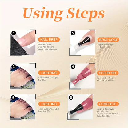 6pc Cat Eye Gel Polish Set
