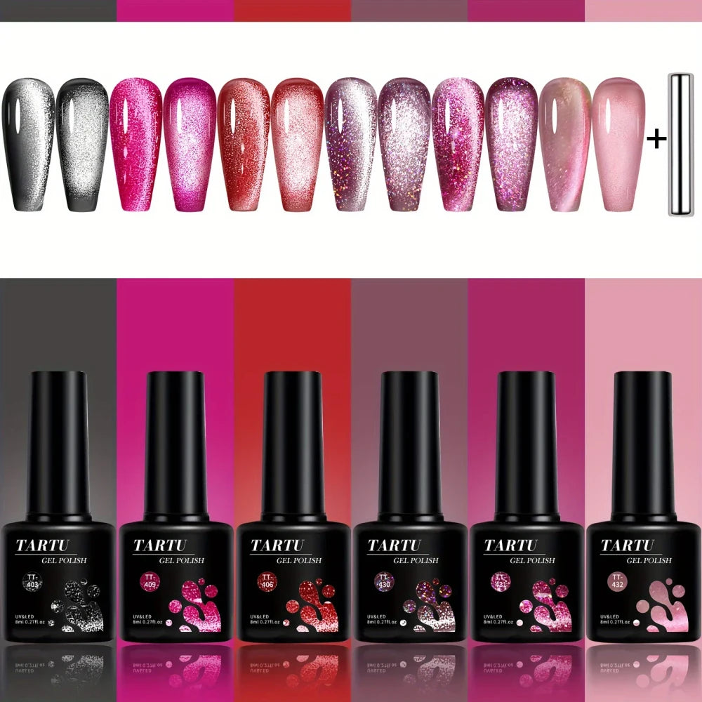 6pc Cat Eye Gel Polish Set