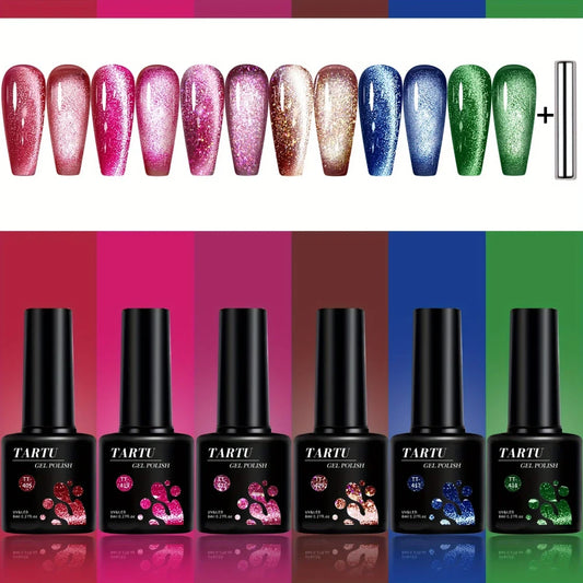 6pc Cat Eye Gel Polish Set