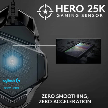 Logitech G502 HERO Wired Gaming Mouse